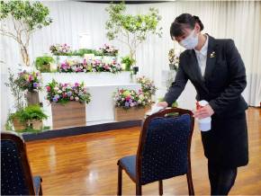 清拭消毒の徹底