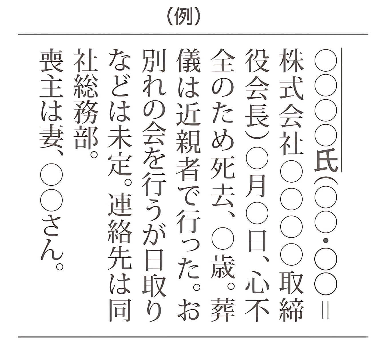 新聞の訃報記事（無料）