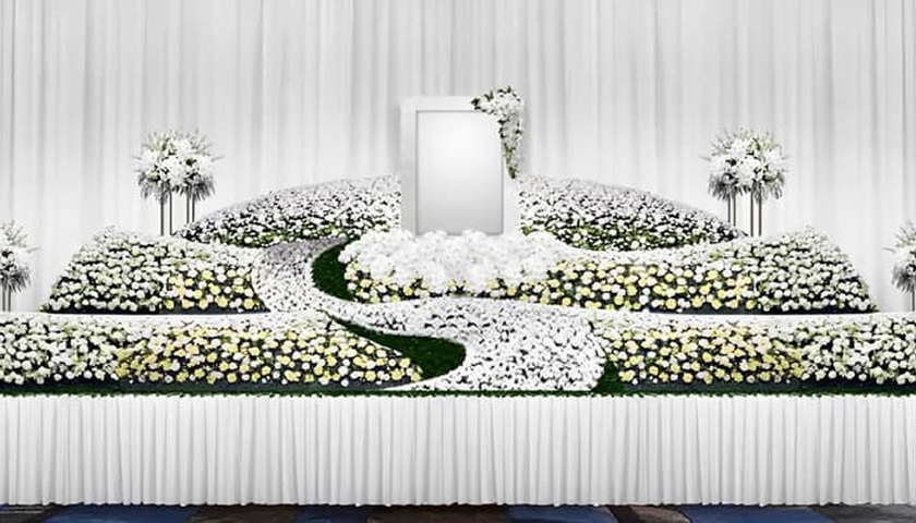 社葬プレミアムパックの祭壇