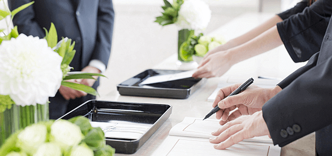 お別れの会における受付マナー