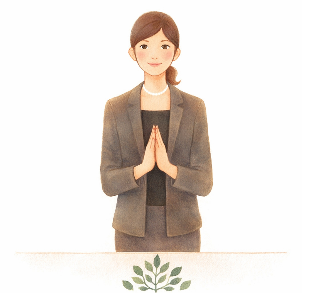 .二礼二拍手一礼します。拍手は「しのび手」といって音をたてないようにします